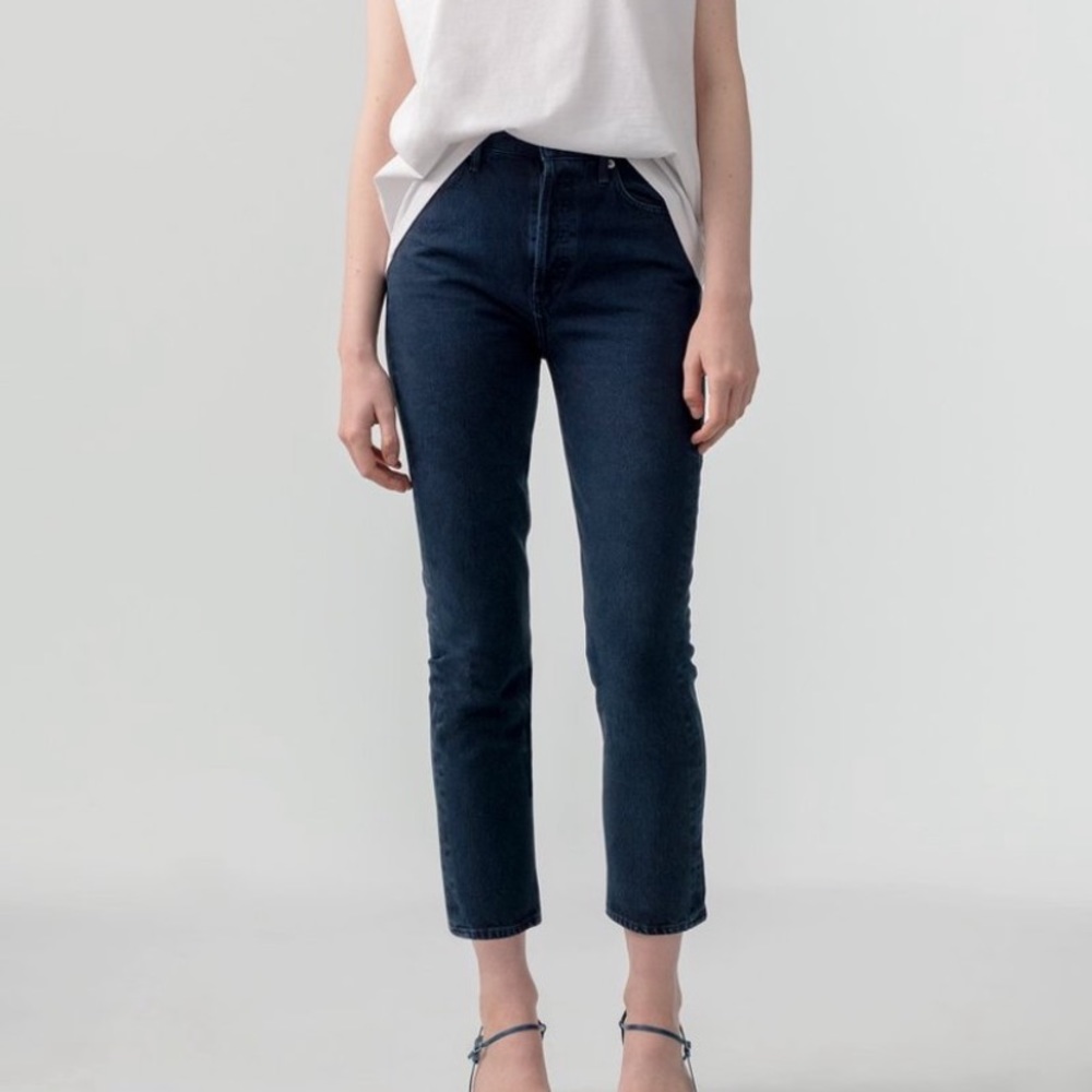 Classic High-Rise Dark Blue Women’s Jeans